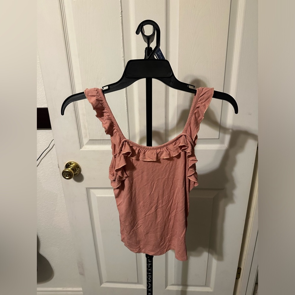 Ruffled Pink Women's Top